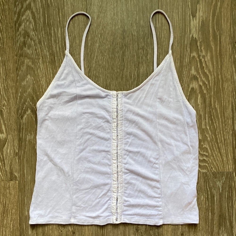 AE Lavender Corset-Style Tank